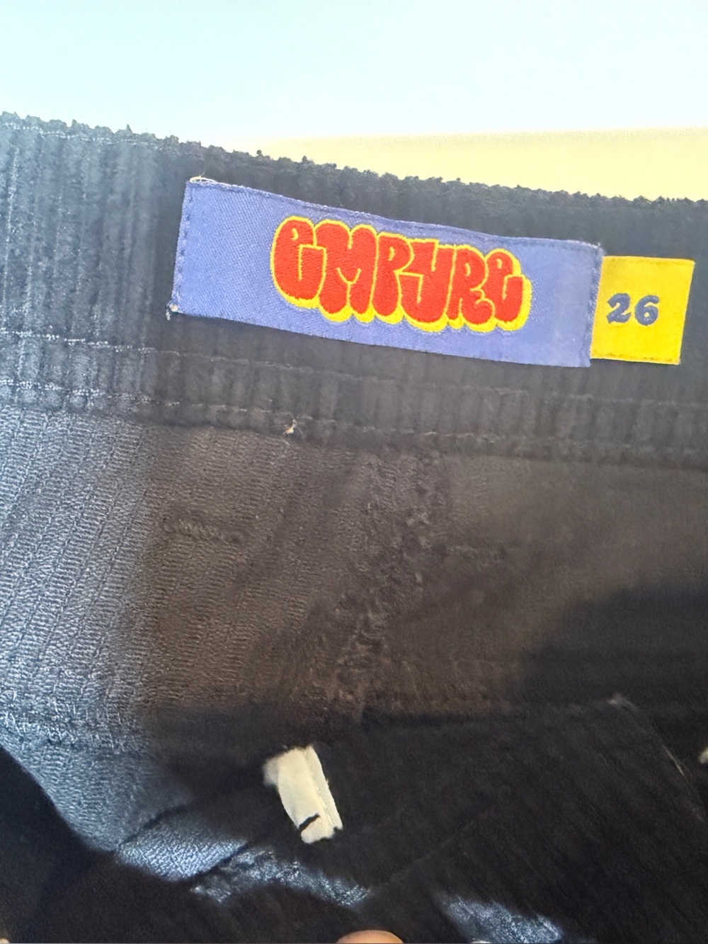Empyre Black Corduroy Kids Relaxed Bottoms - Picture 3 of 4